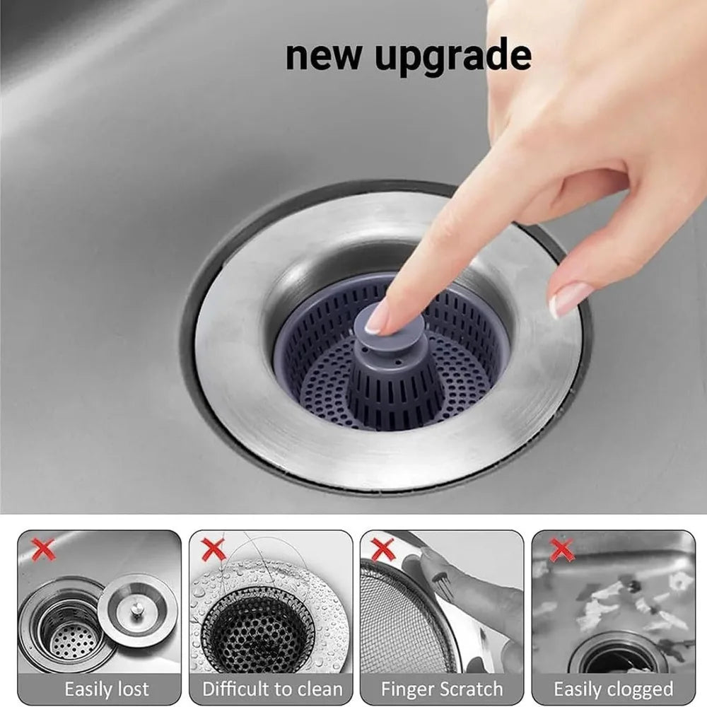 3 in 1 Sink Strainer Kitchen Tool