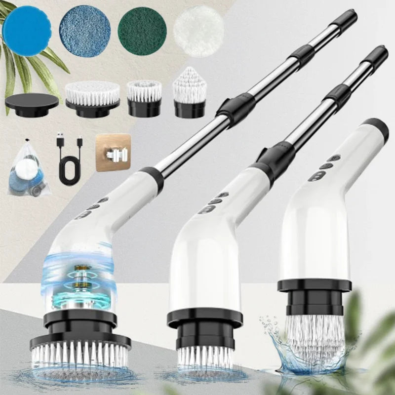 7Pcs Electric Scrubber Spin Cleaning Brush