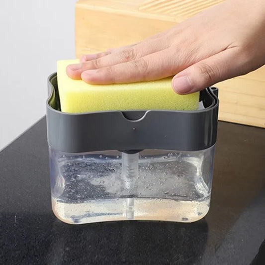 Dish Soap Dispenser with Sponge Holder