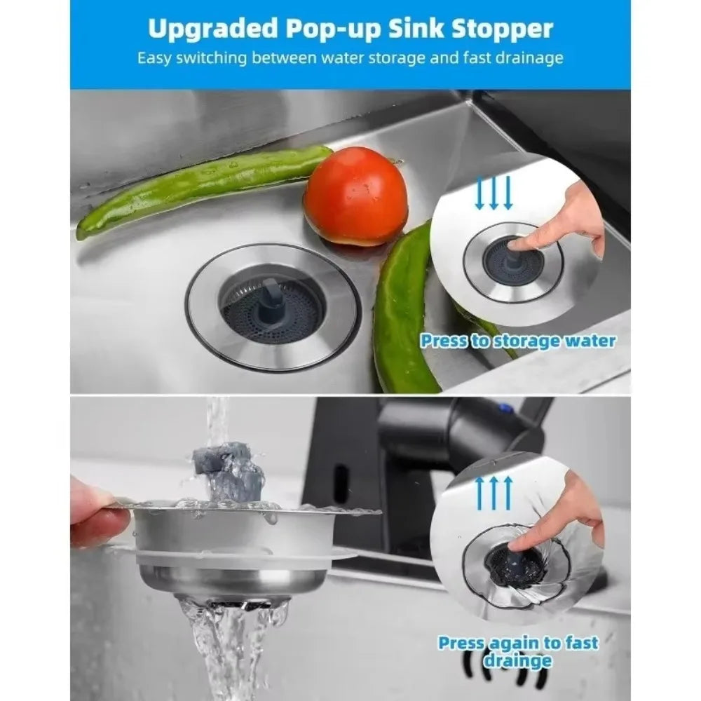 3 in 1 Sink Strainer Kitchen Tool