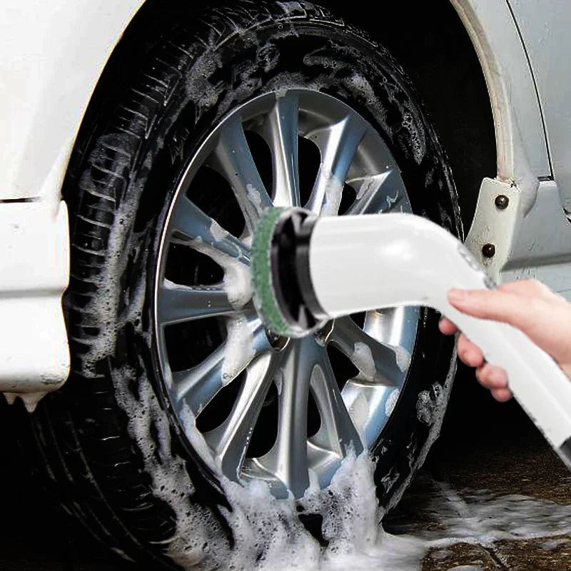 7Pcs Electric Scrubber Spin Cleaning Brush