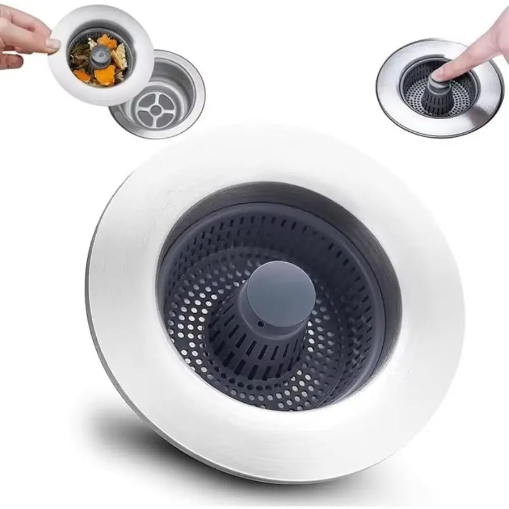 3 in 1 Sink Strainer Kitchen Tool
